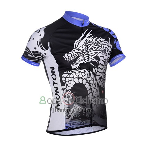 Monton Ropa Ciclismo Culotte Corto 2014 Hombre Mangas Cortas Negro y Violeta