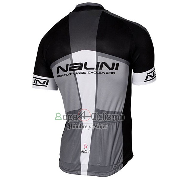Nalini Artico Ropa Ciclismo Culotte Corto 2017 Men Mangas Cortas Gris y Negro