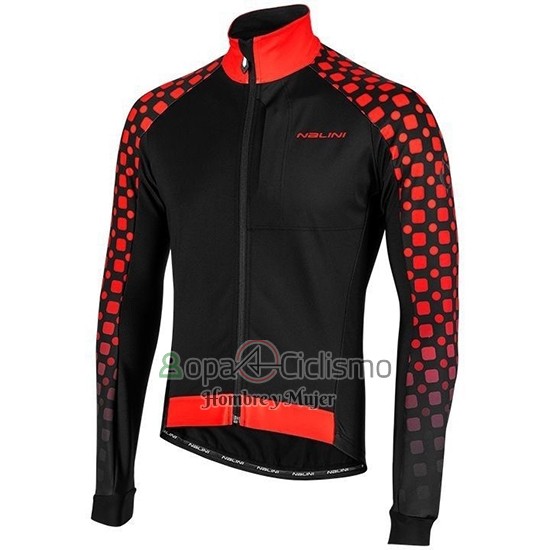 Nalini CRIT 3l 2.0 Ropa Ciclismo Culotte Largo 2019 Men Mangas Largas Negro Rojo