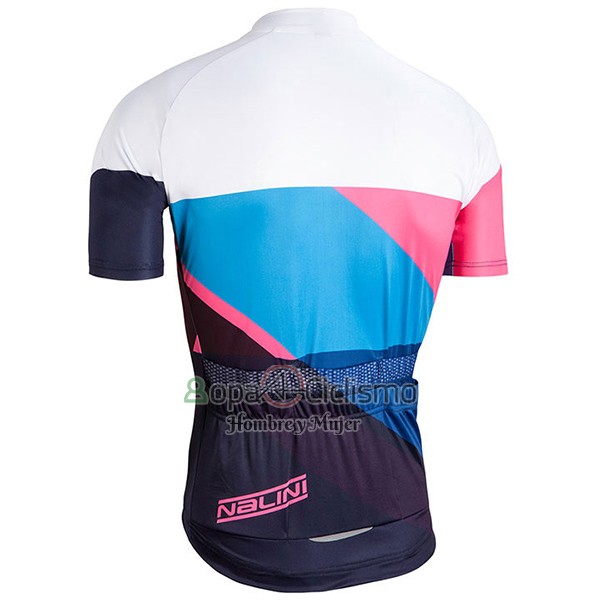 Nalini Campeon Ropa Ciclismo Culotte Corto 2017 Men Mangas Cortas Azul y Blanco