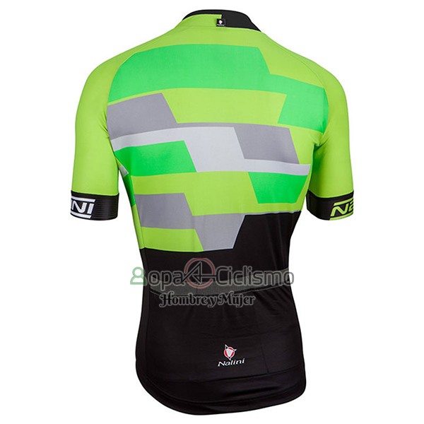 Nalini Cervino Ropa Ciclismo Culotte Corto 2017 Men Mangas Cortas Verde y Negro