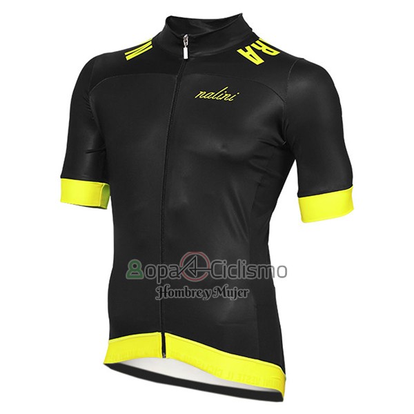 Nalini Curva Mavone Ropa Ciclismo Culotte Corto 2017 Men Mangas Cortas Negro