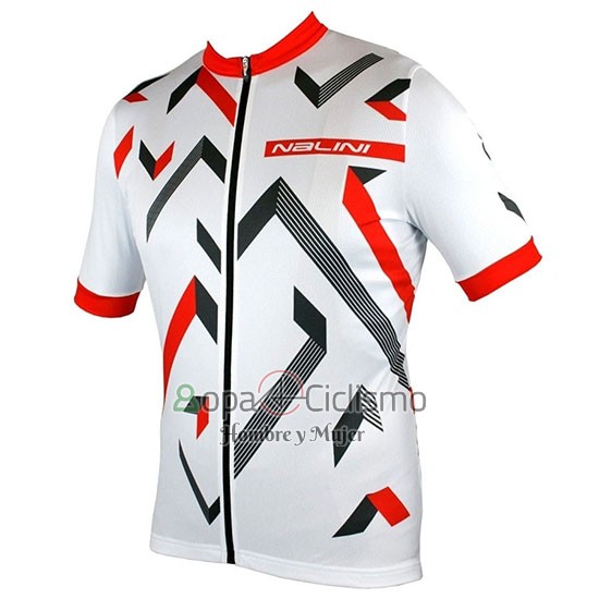 Nalini Descesa 2.0 Ropa Ciclismo Culotte Corto 2019 Men Mangas Cortas Blanco Rojo