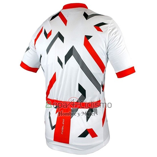 Nalini Descesa 2.0 Ropa Ciclismo Culotte Corto 2019 Men Mangas Cortas Blanco Rojo