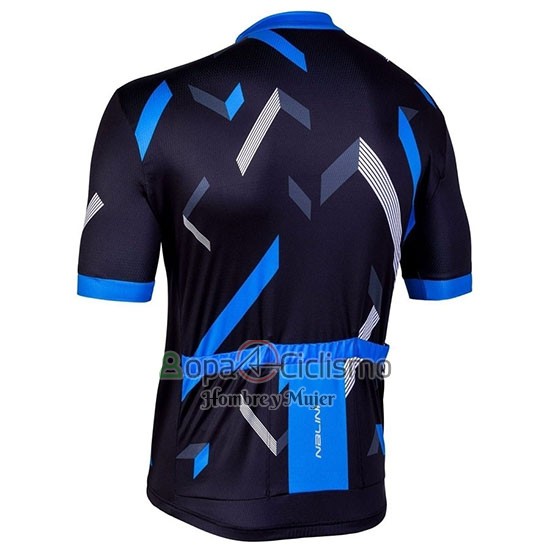 Nalini Descesa 2.0 Ropa Ciclismo Culotte Corto 2019 Men Mangas Cortas Negro Azul