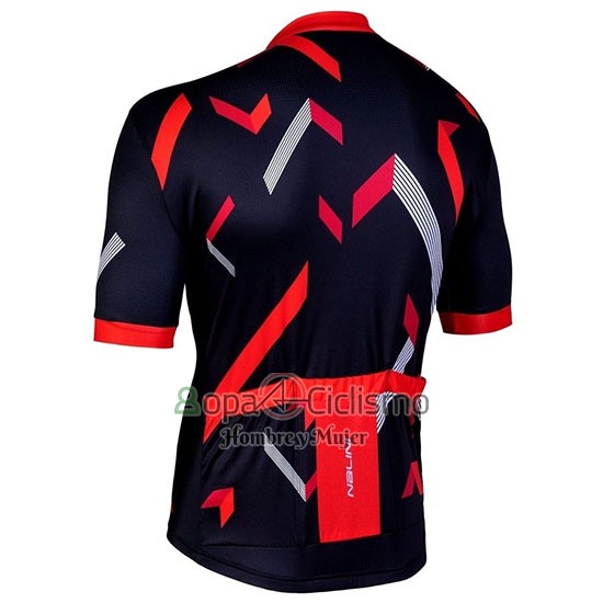 Nalini Descesa 2.0 Ropa Ciclismo Culotte Corto 2019 Men Mangas Cortas Negro Rojo