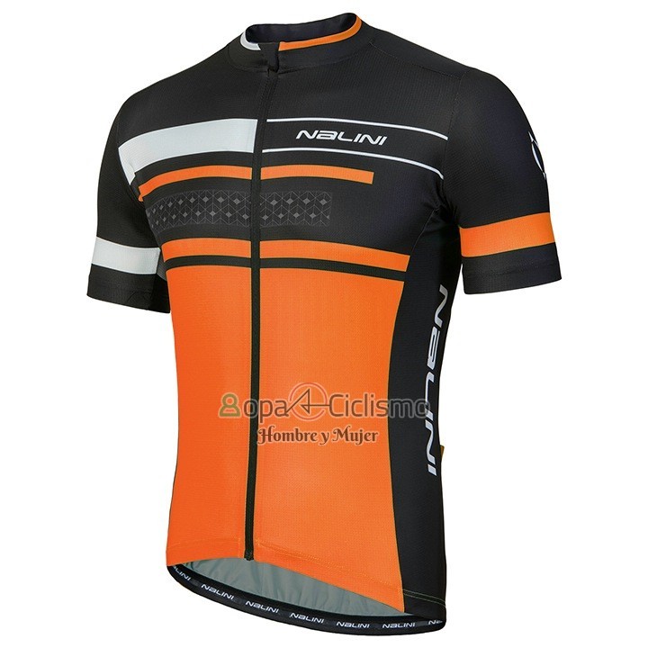 Nalini Fatica Ropa Ciclismo Culotte Corto 2018 Men Mangas Cortas Naranja