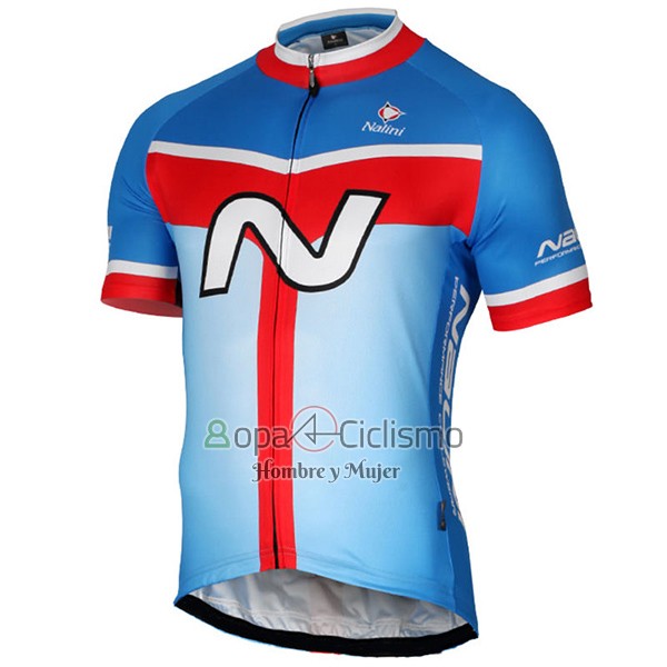 Nalini Navision Ropa Ciclismo Culotte Corto 2017 Men Mangas Cortas Azur