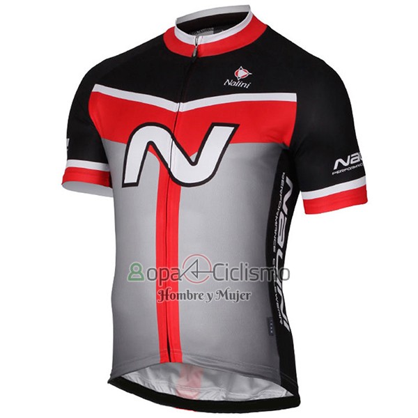 Nalini Navision Ropa Ciclismo Culotte Corto 2017 Men Mangas Cortas Negro y Gris