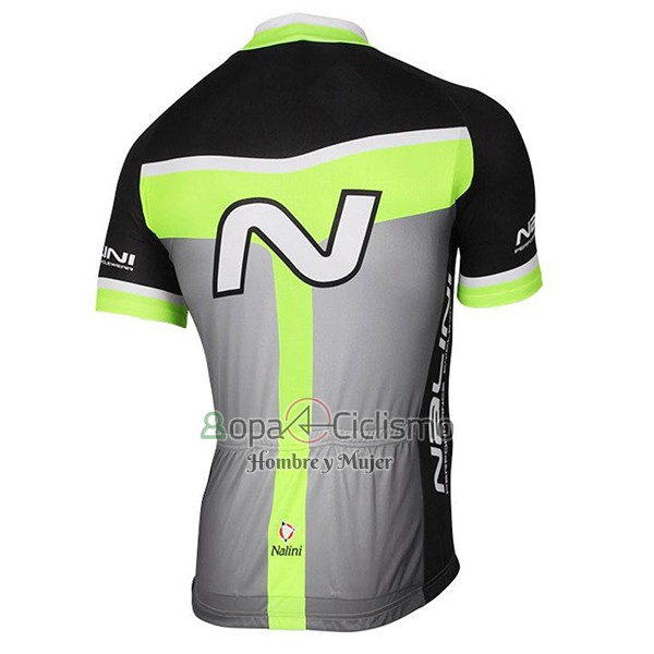 Nalini Navision Ropa Ciclismo Culotte Corto 2017 Men Mangas Cortas Verde y Gris
