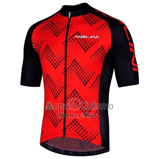 Nalini Podio 2.0 Ropa Ciclismo Culotte Corto 2019 Men Mangas Cortas Negro Rojo