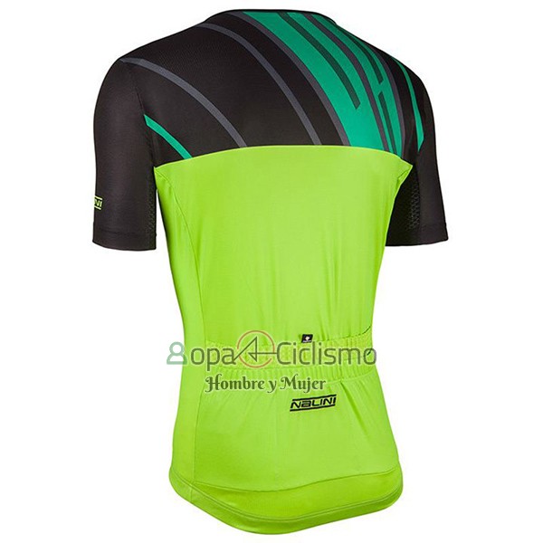 Nalini Roma Ropa Ciclismo Culotte Corto 2017 Men Mangas Cortas Negro y Verde