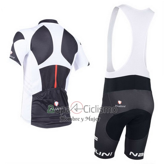 Nalini Ropa Ciclismo Culotte Corto 2013 Men Mangas Cortas Gris y Negro