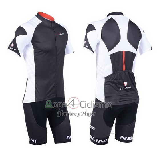 Nalini Ropa Ciclismo Culotte Corto 2013 Men Mangas Cortas Gris y Negro