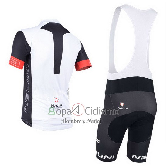 Nalini Ropa Ciclismo Culotte Corto 2013 Men Mangas Cortas Negro y Blanco