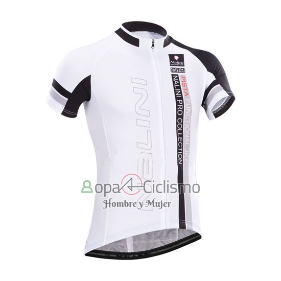 Nalini Ropa Ciclismo Culotte Corto 2014 Men Mangas Cortas Blanco