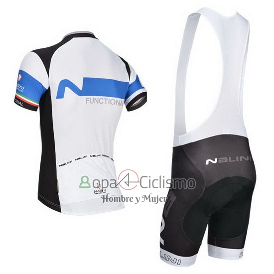 Nalini Ropa Ciclismo Culotte Corto 2014 Men Mangas Cortas Negro y Blanco