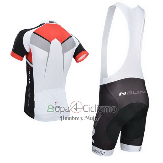 Nalini Ropa Ciclismo Culotte Corto 2014 Men Mangas Cortas Rojo y Blanco
