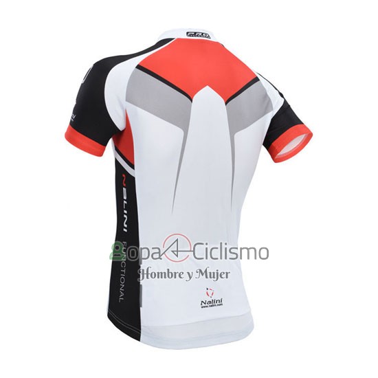 Nalini Ropa Ciclismo Culotte Corto 2014 Men Mangas Cortas Rojo y Blanco