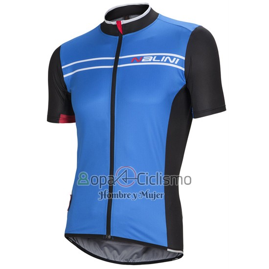 Nalini Ropa Ciclismo Culotte Corto 2016 Men Mangas Cortas Azul y Negro