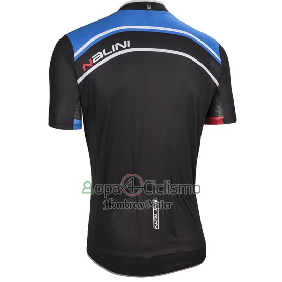 Nalini Ropa Ciclismo Culotte Corto 2016 Men Mangas Cortas Azul y Negro