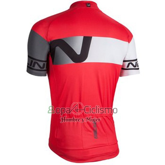 Nalini Ropa Ciclismo Culotte Corto 2016 Men Mangas Cortas Gris y Rojo