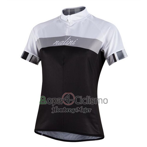 Nalini Ropa Ciclismo Culotte Corto 2016 Men Mangas Cortas Plata y Negro
