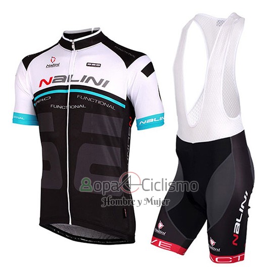 Nalini Ropa Ciclismo Culotte Corto 2018 Men Mangas Cortas Blanco y Negro
