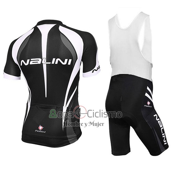 Nalini Ropa Ciclismo Culotte Corto 2018 Men Mangas Cortas Negro y Blanco