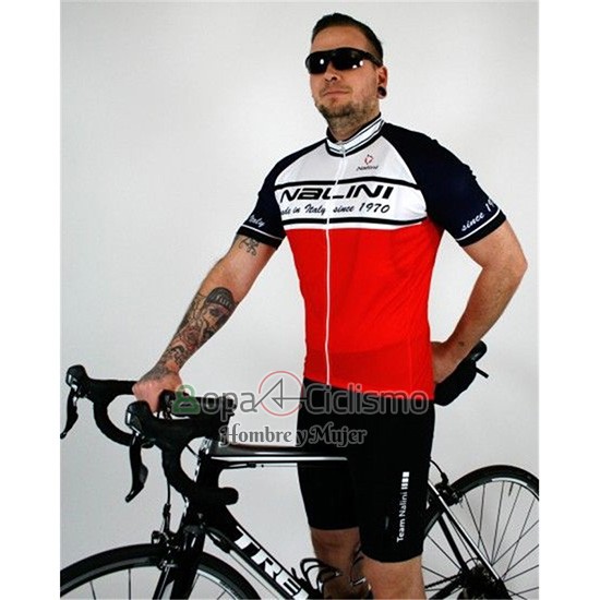 Nalini Ropa Ciclismo Culotte Corto 2019 Men Mangas Cortas Blanco Rojo Negro