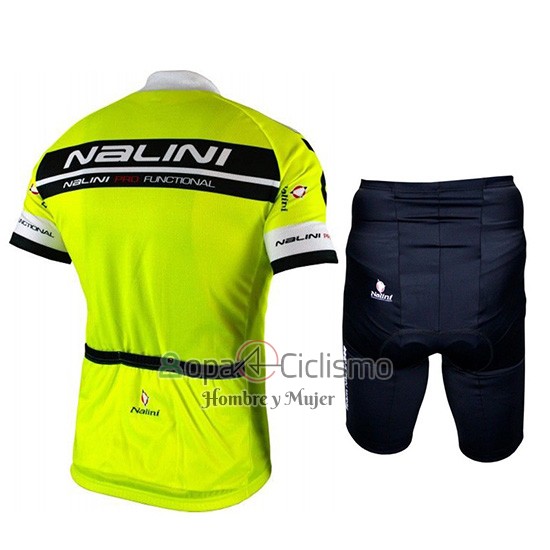Nalini Ropa Ciclismo Culotte Corto 2019 Men Mangas Cortas Negro Brillante Verde