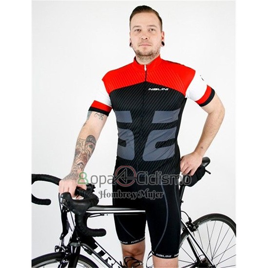 Nalini Ropa Ciclismo Culotte Corto 2019 Men Mangas Cortas Rojo Negro
