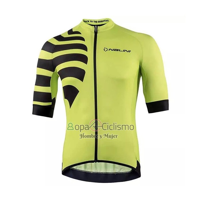 Nalini Ropa Ciclismo Culotte Corto 2021 Men Mangas Cortas AMarillo Negro