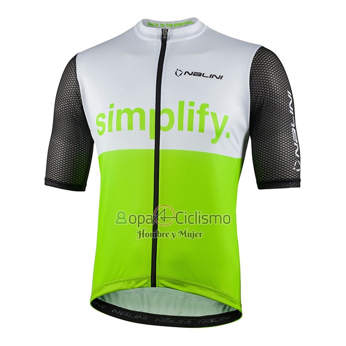 Nalini Ropa Ciclismo Culotte Corto 2022 Men Mangas Cortas Verde Negro