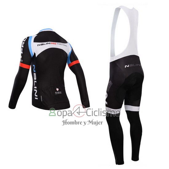 Nalini Ropa Ciclismo Culotte Largo 2014 Men Mangas Largas Negro