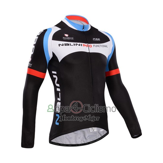 Nalini Ropa Ciclismo Culotte Largo 2014 Men Mangas Largas Negro