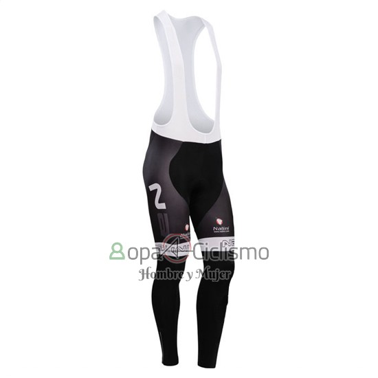 Nalini Ropa Ciclismo Culotte Largo 2014 Men Mangas Largas Negro y Blanco