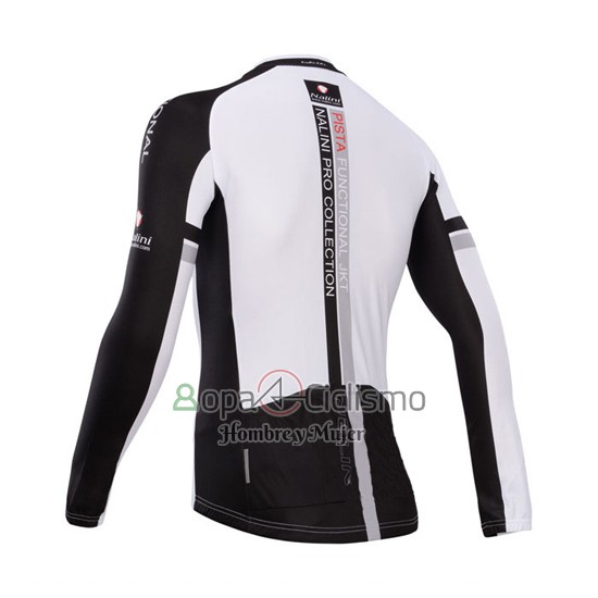 Nalini Ropa Ciclismo Culotte Largo 2014 Men Mangas Largas Negro y Rojo