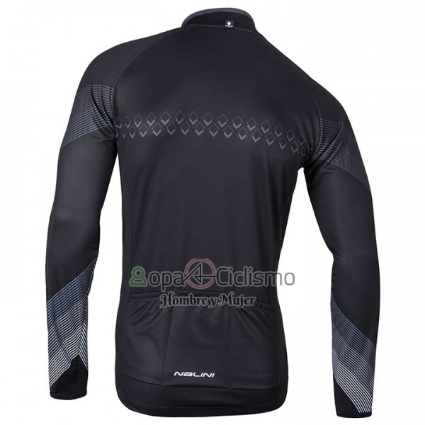 Nalini Ropa Ciclismo Culotte Largo 2017 Men Mangas Largas Negro