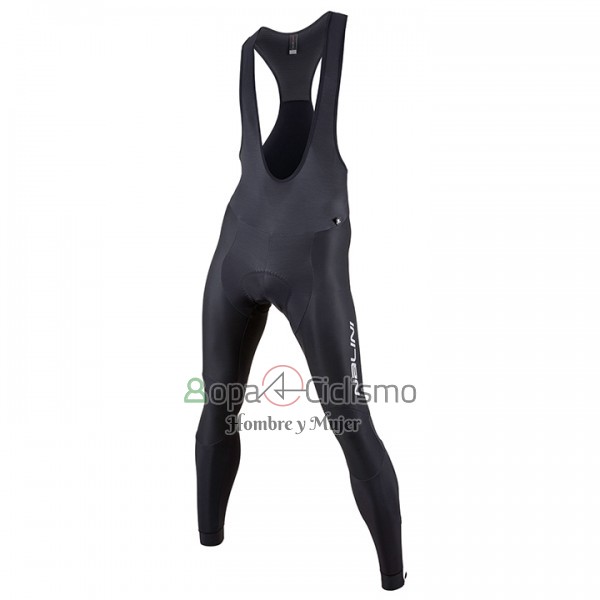 Nalini Ropa Ciclismo Culotte Largo 2017 Men Mangas Largas Negro y Gris