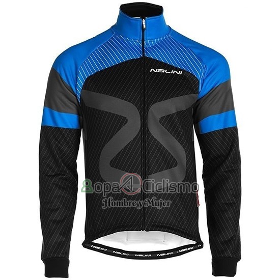 Nalini Ropa Ciclismo Culotte Largo 2019 Men Mangas Largas Negro Azul