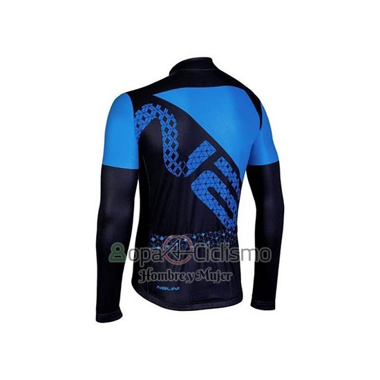 Nalini Ropa Ciclismo Culotte Largo 2020 Men Mangas Largas Negro Azul