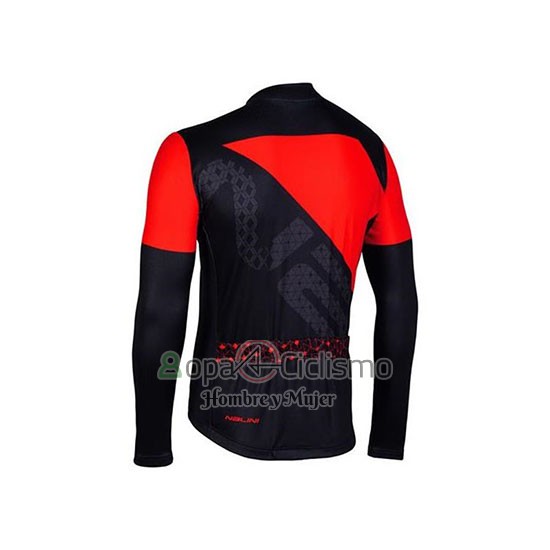 Nalini Ropa Ciclismo Culotte Largo 2020 Men Mangas Largas Rojo Negro