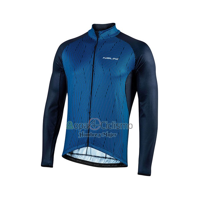 Nalini Ropa Ciclismo Culotte Largo 2021 Men Mangas Largas Azul