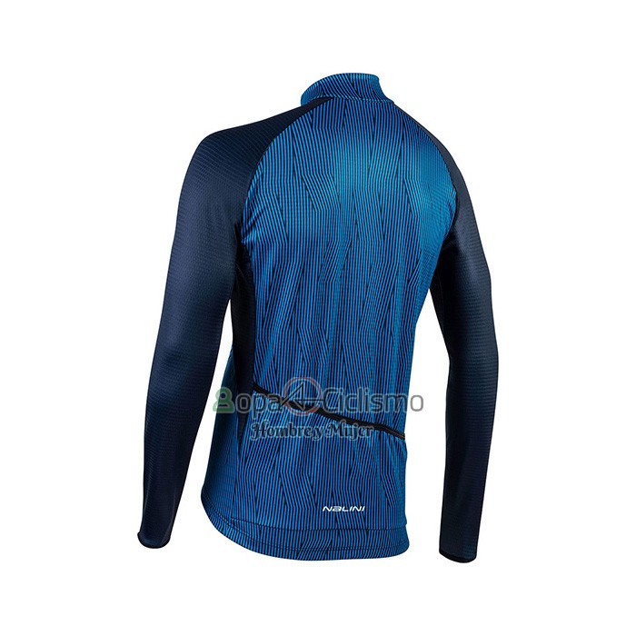 Nalini Ropa Ciclismo Culotte Largo 2021 Men Mangas Largas Azul