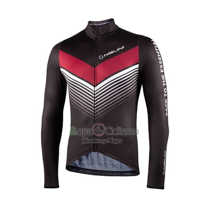 Nalini Ropa Ciclismo Culotte Largo 2021 Men Mangas Largas Negro