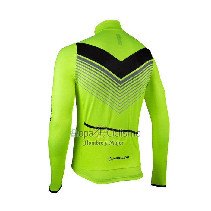 Nalini Ropa Ciclismo Culotte Largo 2021 Men Mangas Largas Verde