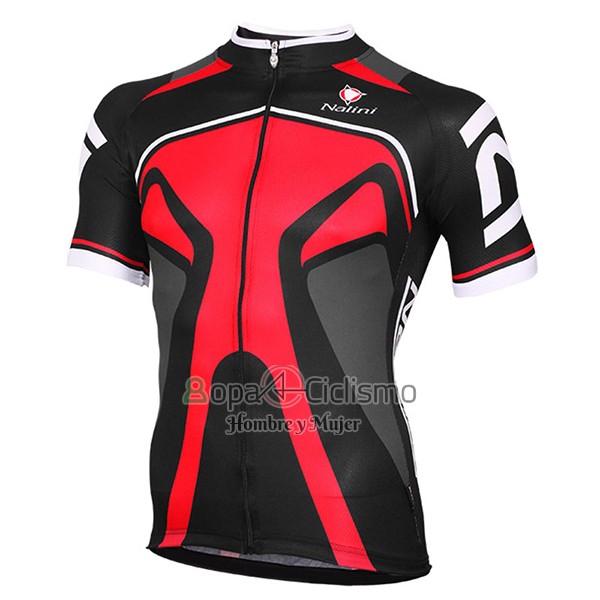 Nalini Salorno Ropa Ciclismo Culotte Corto 2017 Men Mangas Cortas Negro y Rojo