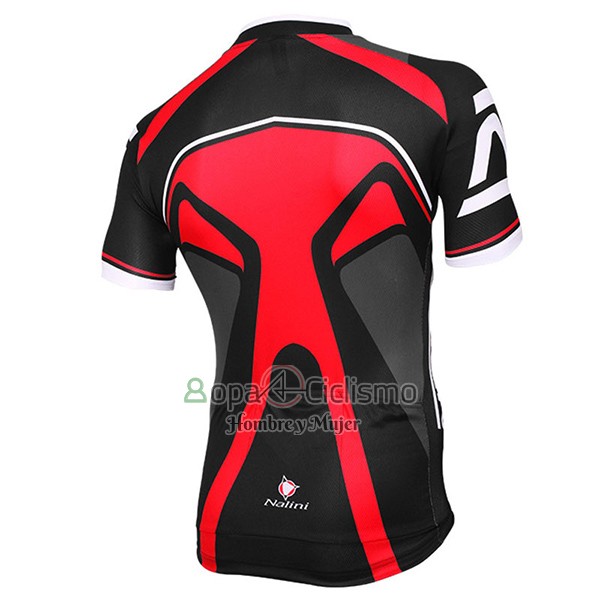 Nalini Salorno Ropa Ciclismo Culotte Corto 2017 Men Mangas Cortas Negro y Rojo