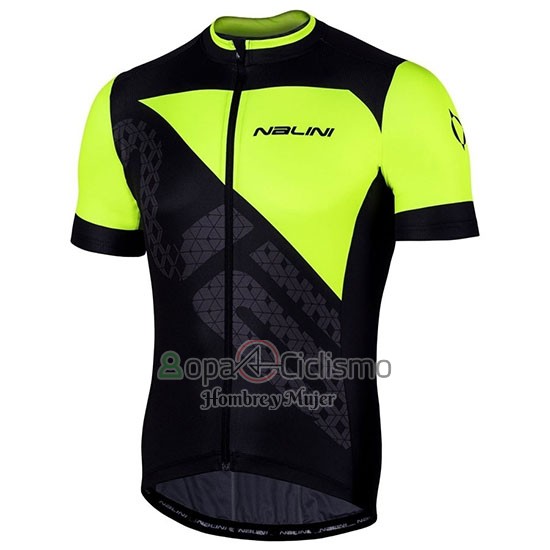 Nalini Volata 2.0 Ropa Ciclismo Culotte Corto 2019 Men Mangas Cortas Negro AMarillo